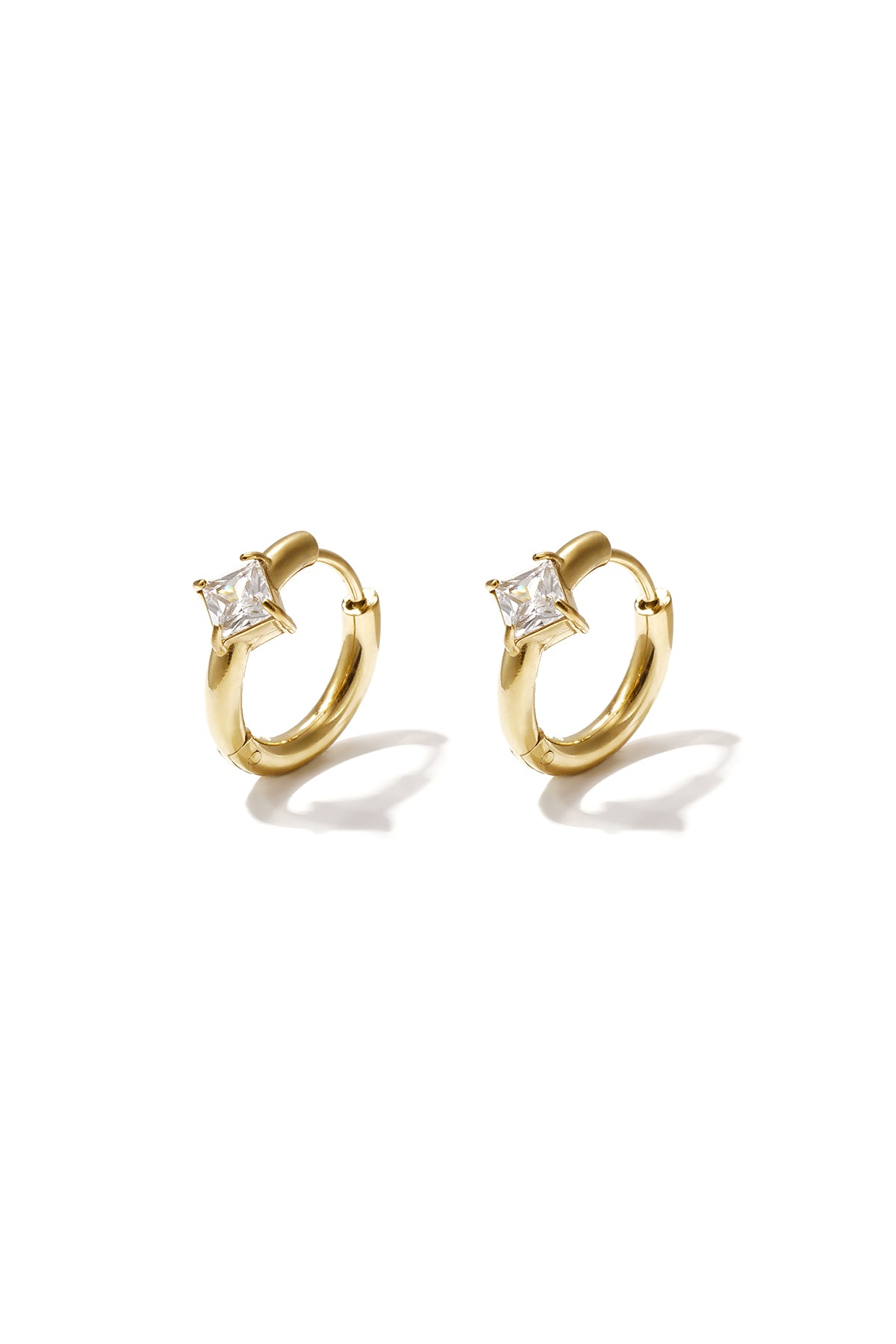 Stainless Steel Hoop Earrings Geometric Shape Simple Daily Simple Series Women's jewelry