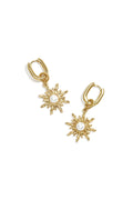 Elegant Sun Geometric Drop Earrings - All Fit
