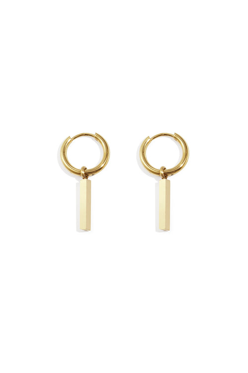 Elegant Stainless Steel Rectangle Drop Earrings for Women