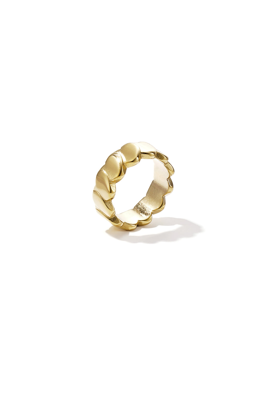 Layered heart statement ring
