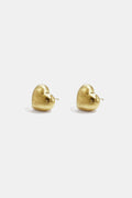 Elegant Heart Stud Earrings for Everyday Wear
