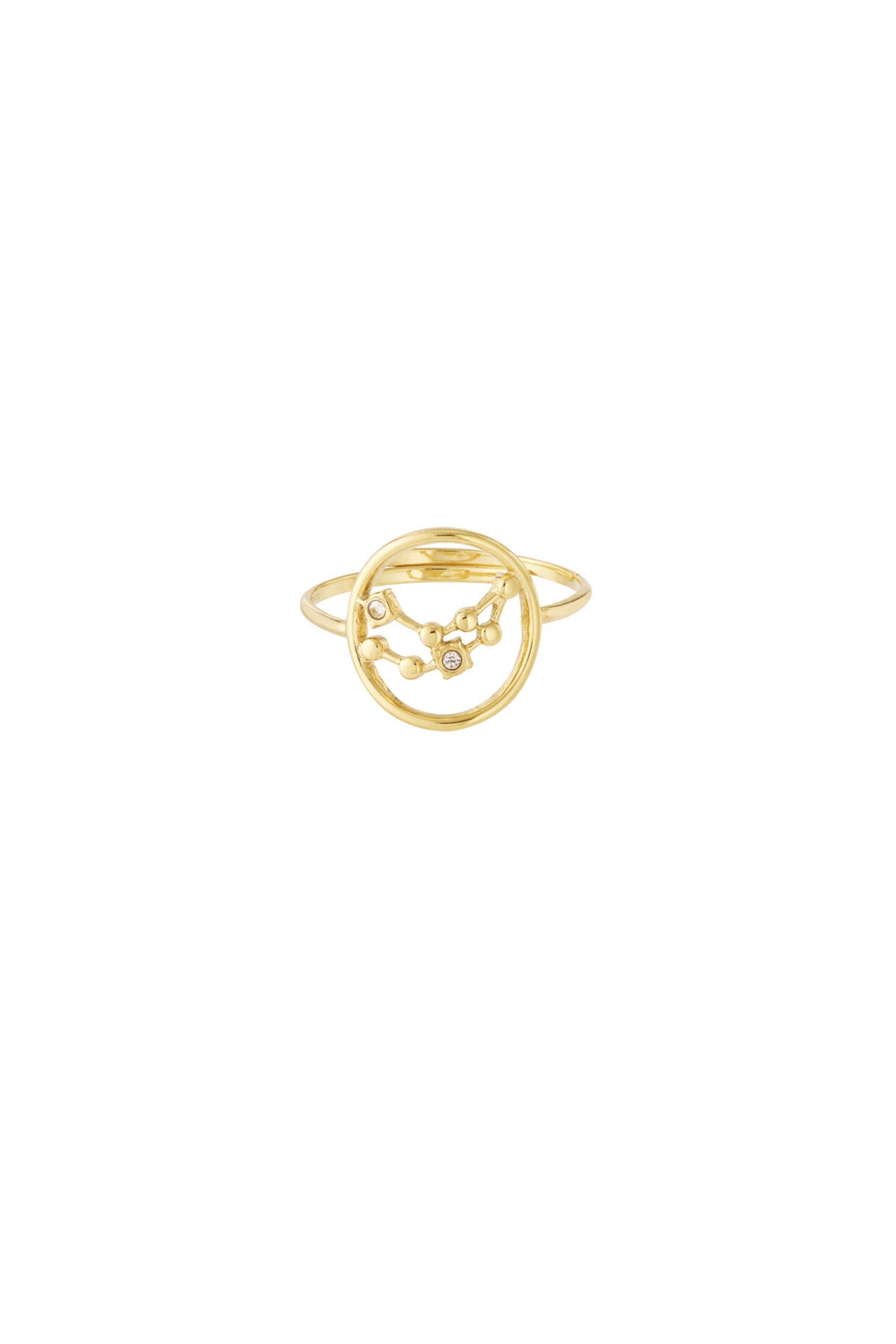 14K Gold Plated Zodiac Statement Ring for Women