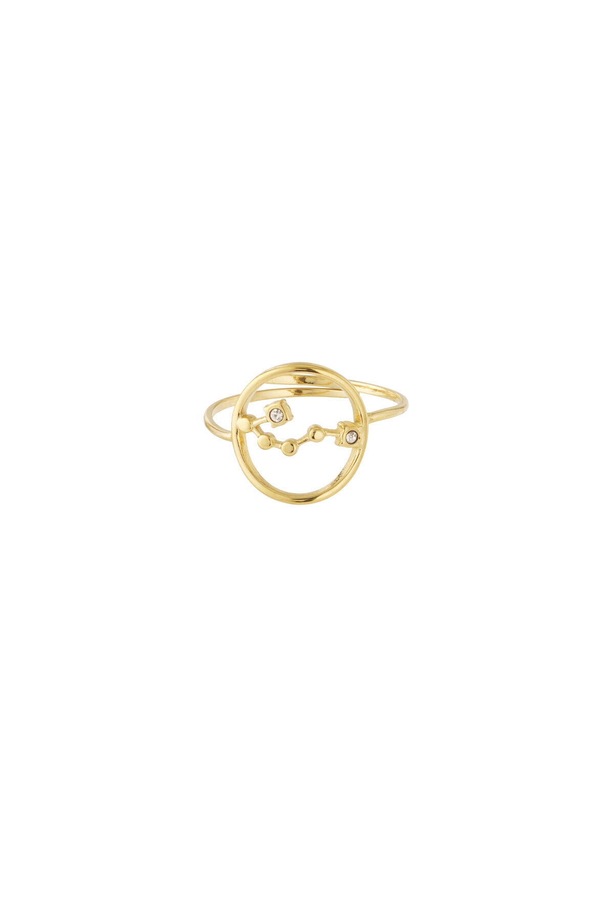 14K Gold Plated Zodiac Statement Ring for Women