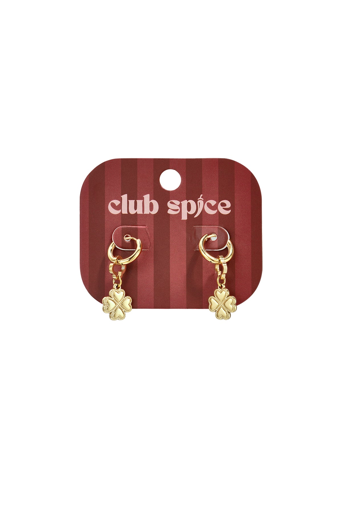 Stainless Steel Drop Earrings Clover Simple Daily Simple Series Women's jewelry