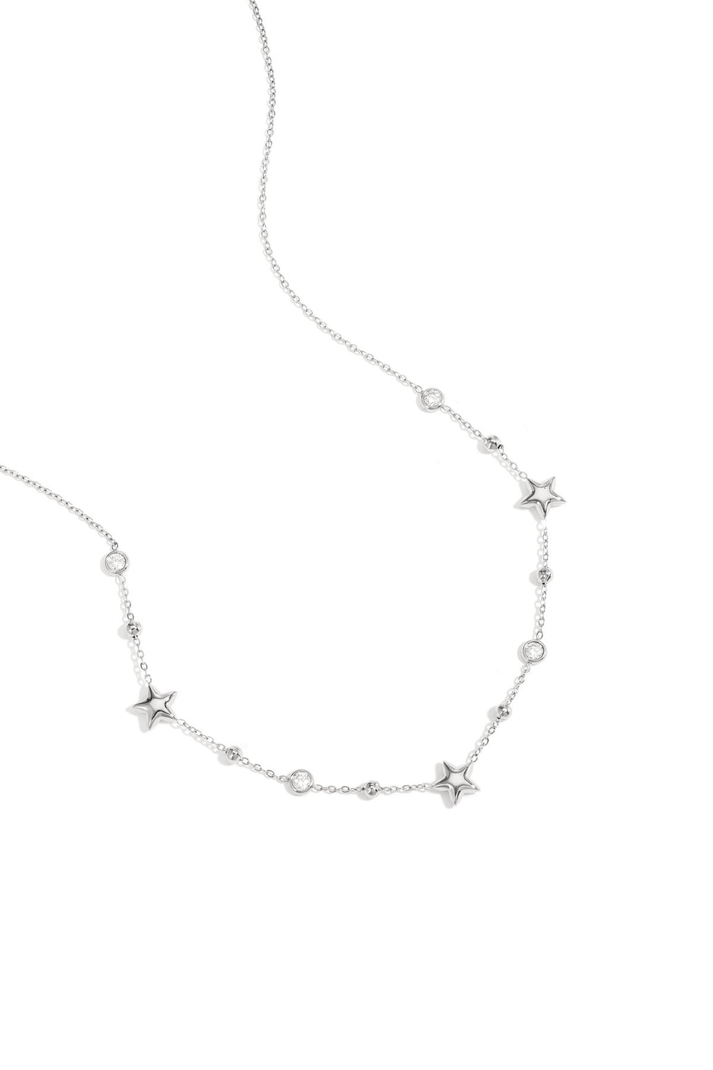 Necklace with stars and stones