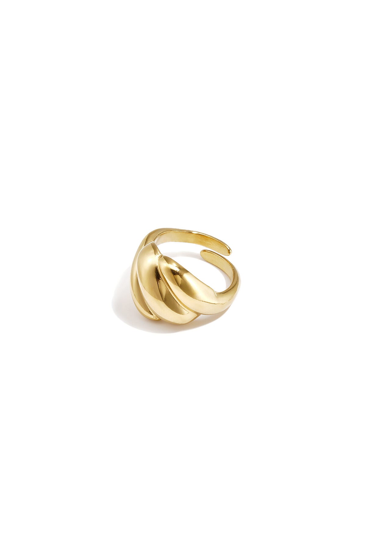Adjustable Stainless Steel Statement Ring - All Fit