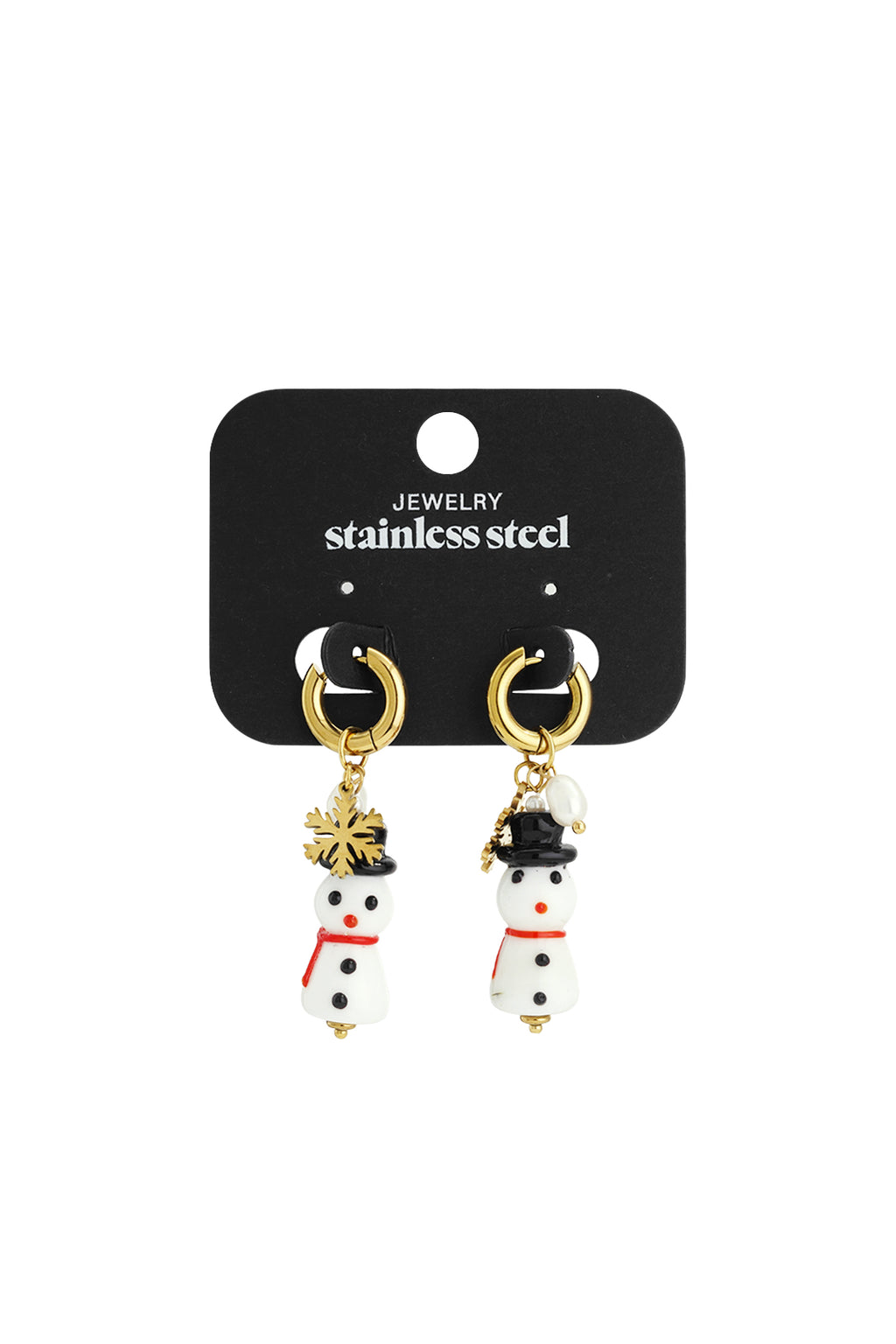 Stainless Steel Drop Earrings Cartoon Casual Christmas Simple Series Women's jewelry