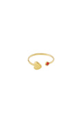 Elegant 14K Gold Plated Heart Ring - All Fit