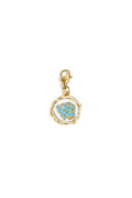 Jewelry charm rose on coin DIY