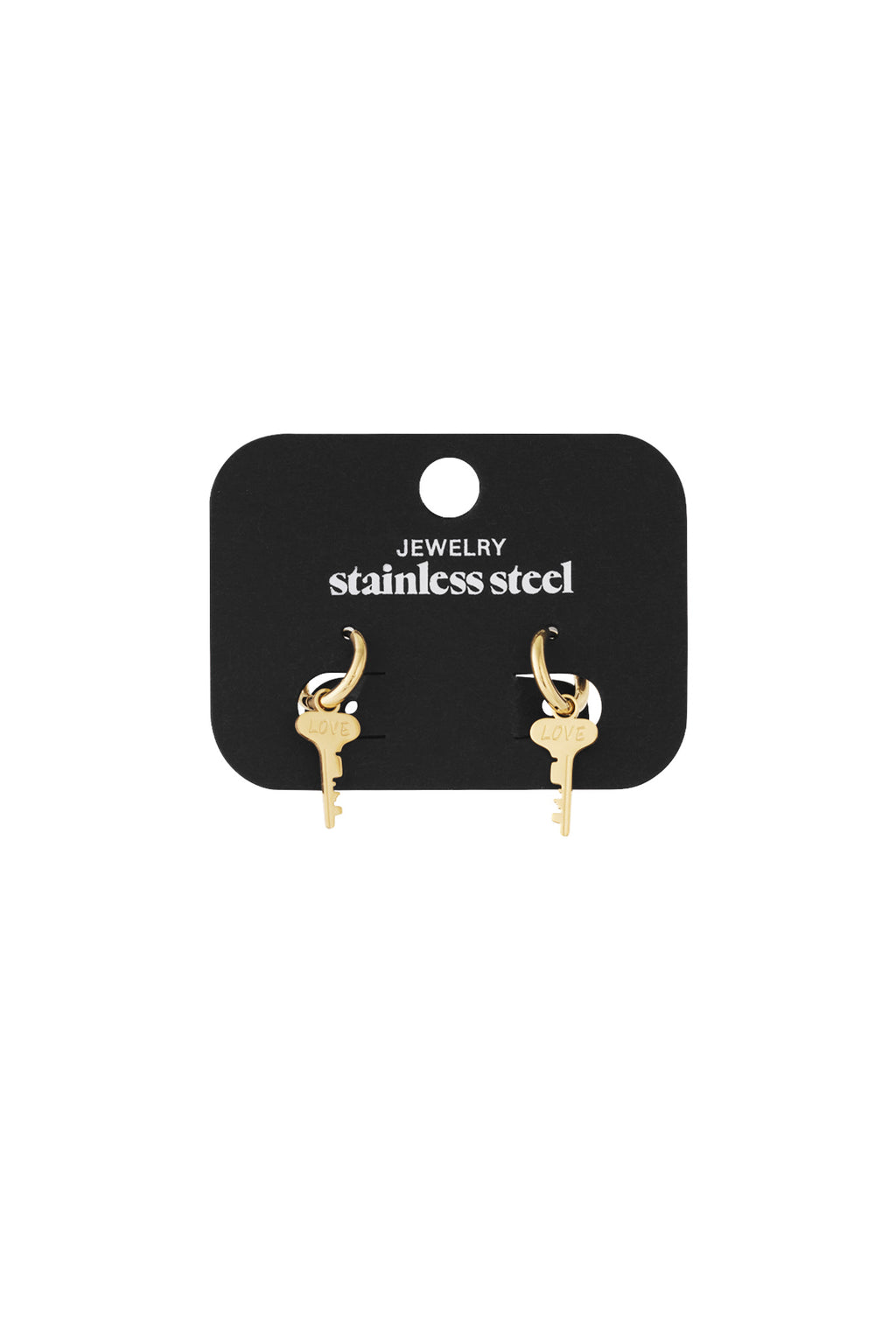 Key to love earrings