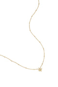 Necklace with beads and shooting star