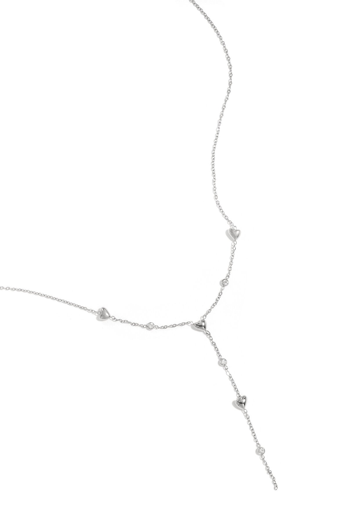 Elegant Heart Rhinestone Necklace for Daily Wear