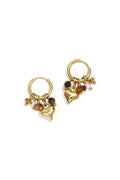 Stainless Steel Drop Earrings Heart Daily Simple Series Women's jewelry