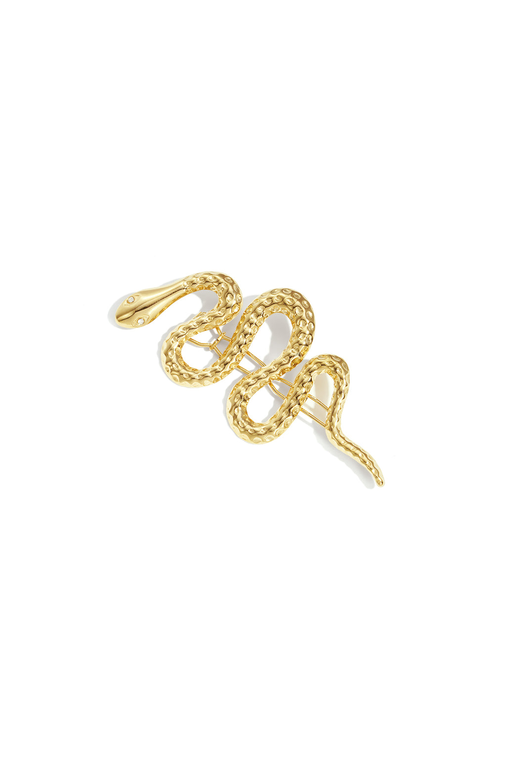 Snake Brooch – Gold-Plated Steel