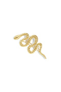 Brooch hairpin snake with stones