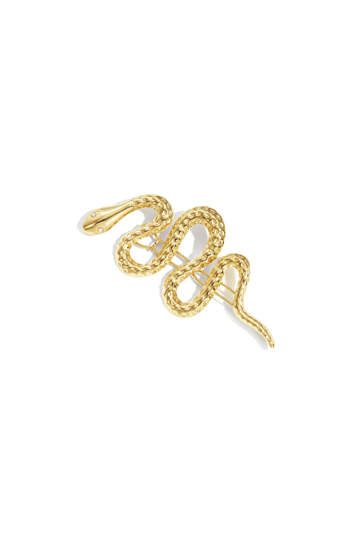 Snake Brooch – Gold-Plated Steel