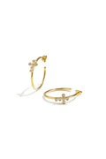 Stainless Steel Hoop Earrings Cross Simple Simple Series Women's jewelry