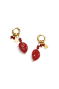 Stainless Steel Beads Earrings Heart Simple Daily Simple Series Women's jewelry