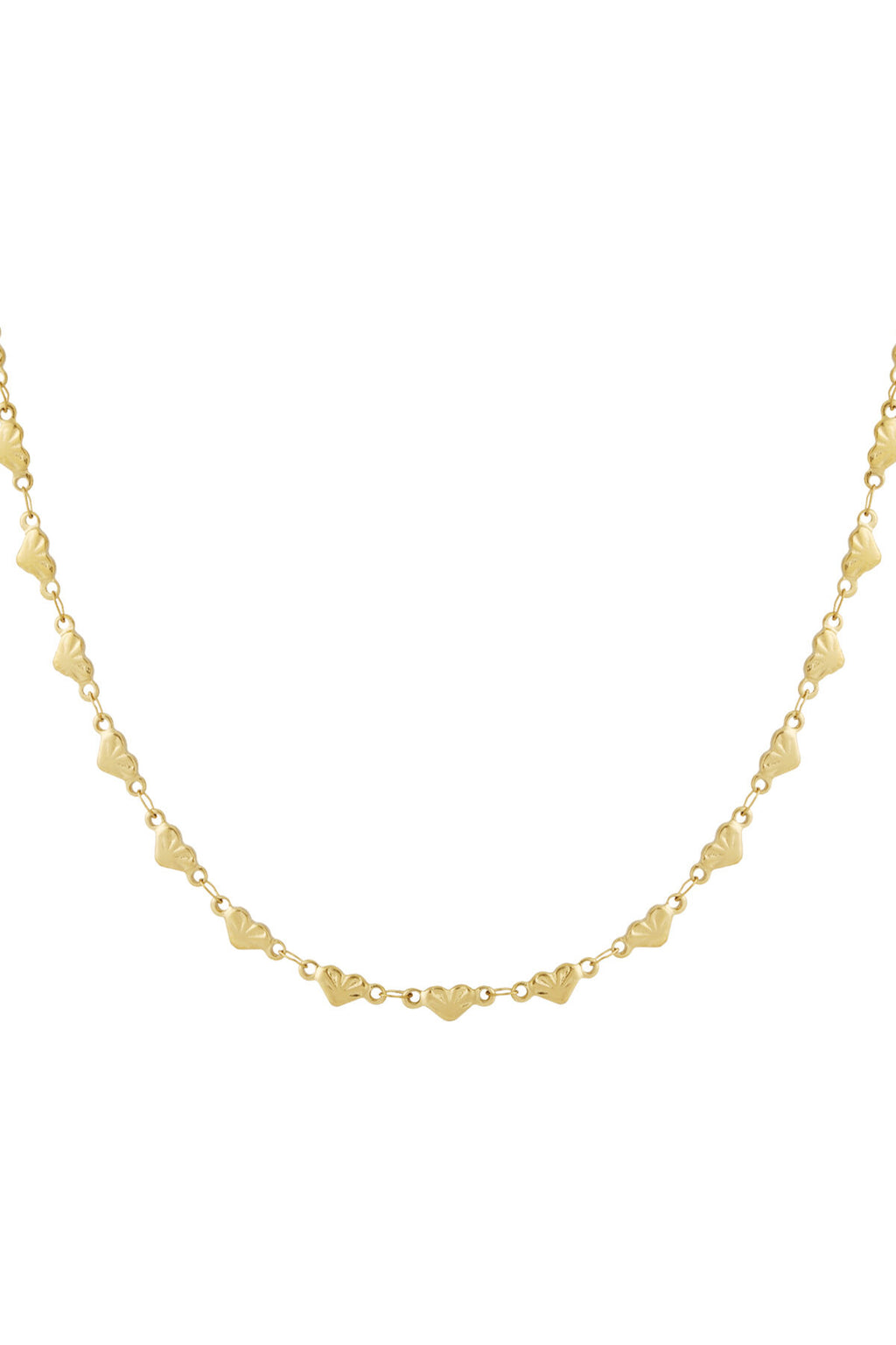 Elegant Heart-Shaped Stainless Steel Necklace for Everyday Wear