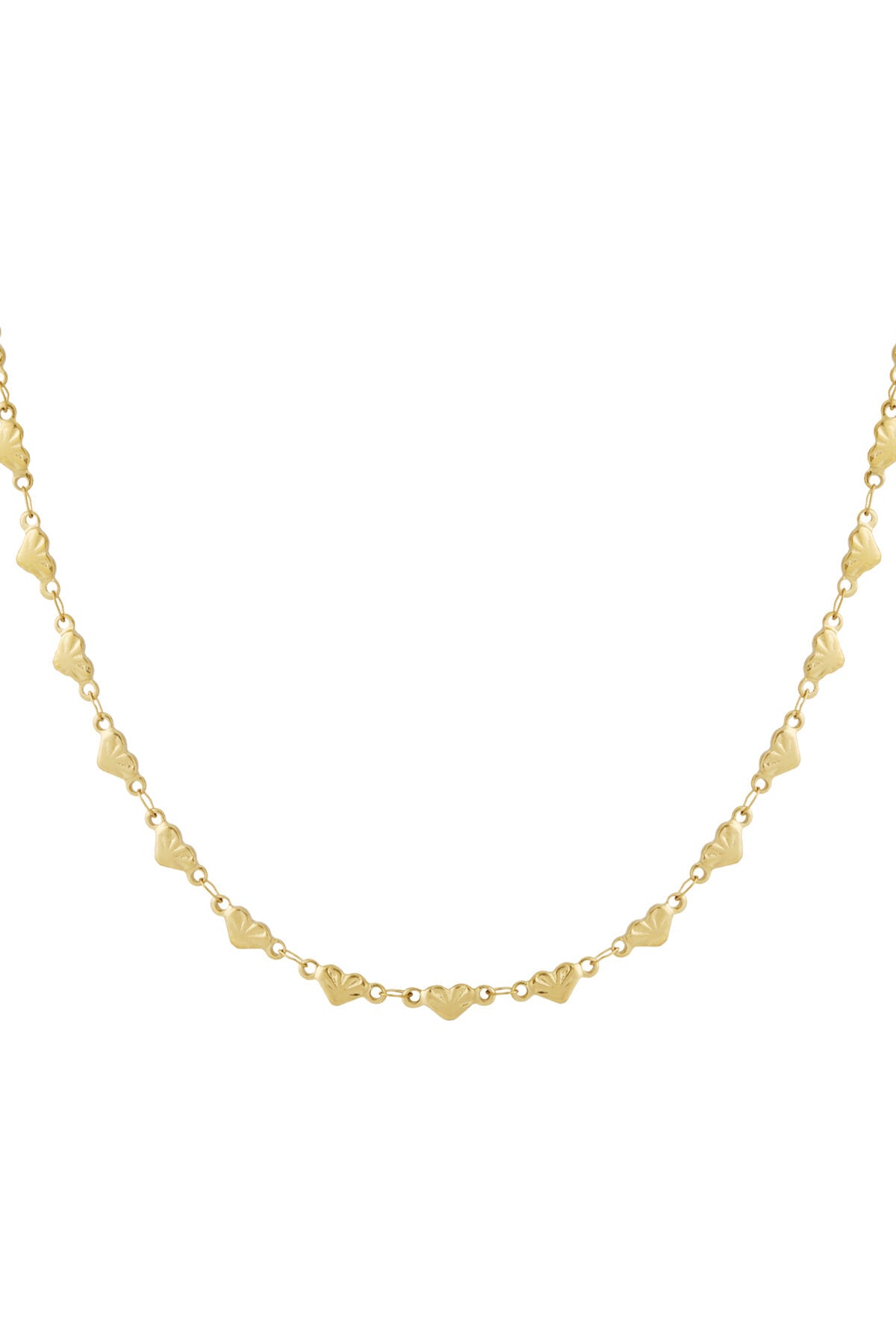 Elegant Heart-Shaped Stainless Steel Necklace for Everyday Wear