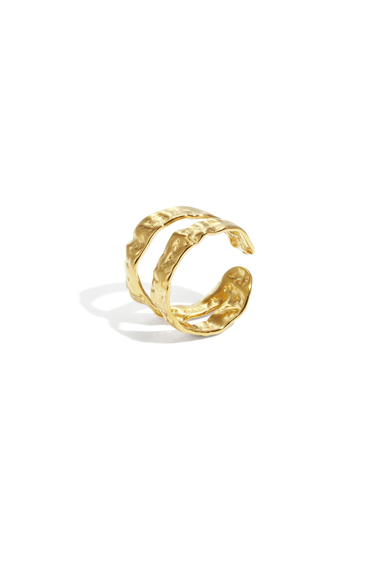 Irregular Shape Minimalist Ring – Gold-Plated Steel