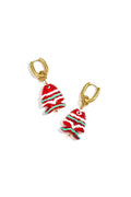 Stainless Steel Drop Earrings Fish Simple Daily Simple Series Women's jewelry