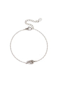 Simple bracelet with knotted charm