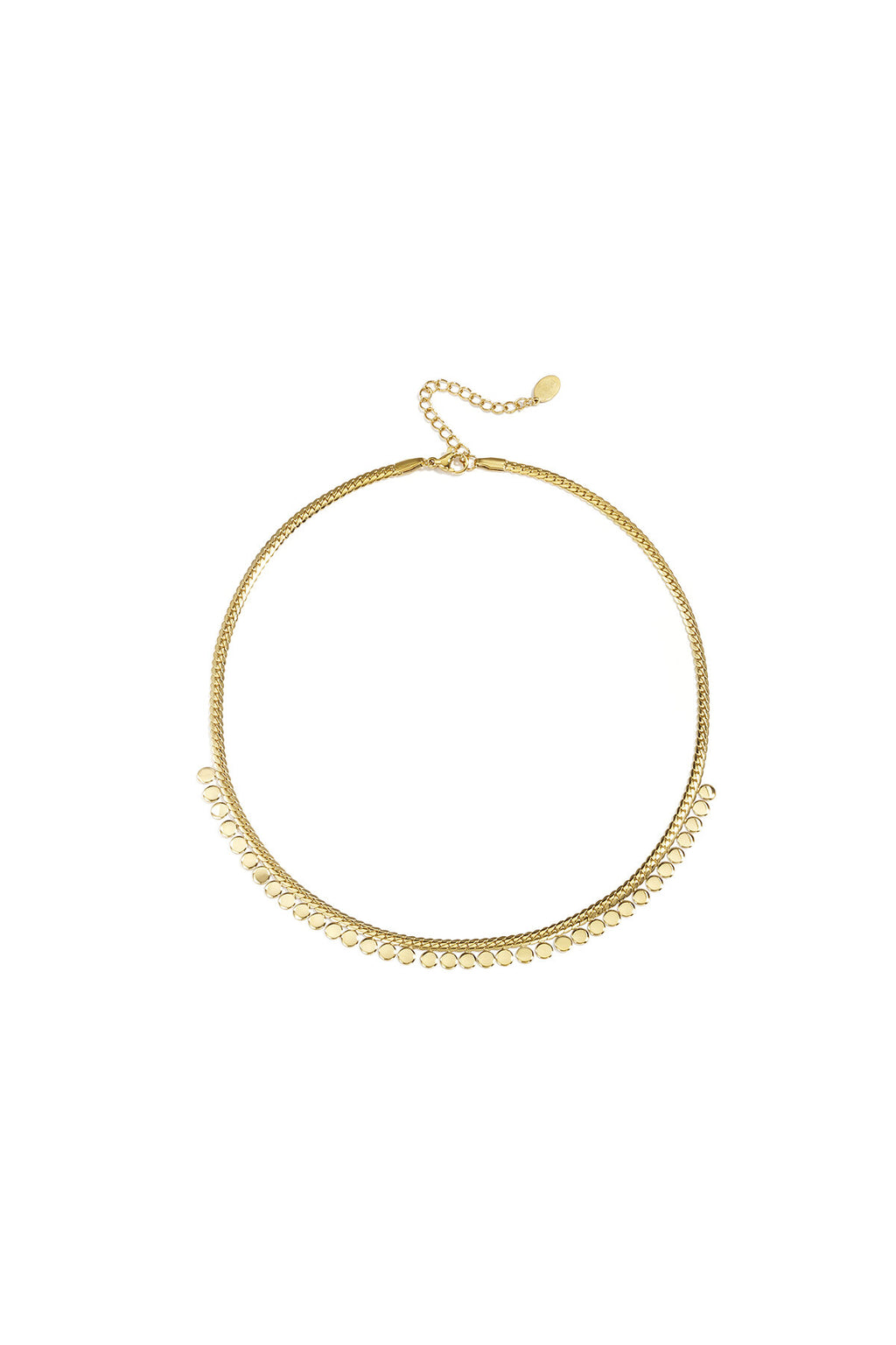 Stylish Polka Dot Chain Necklace for Everyday Elegance