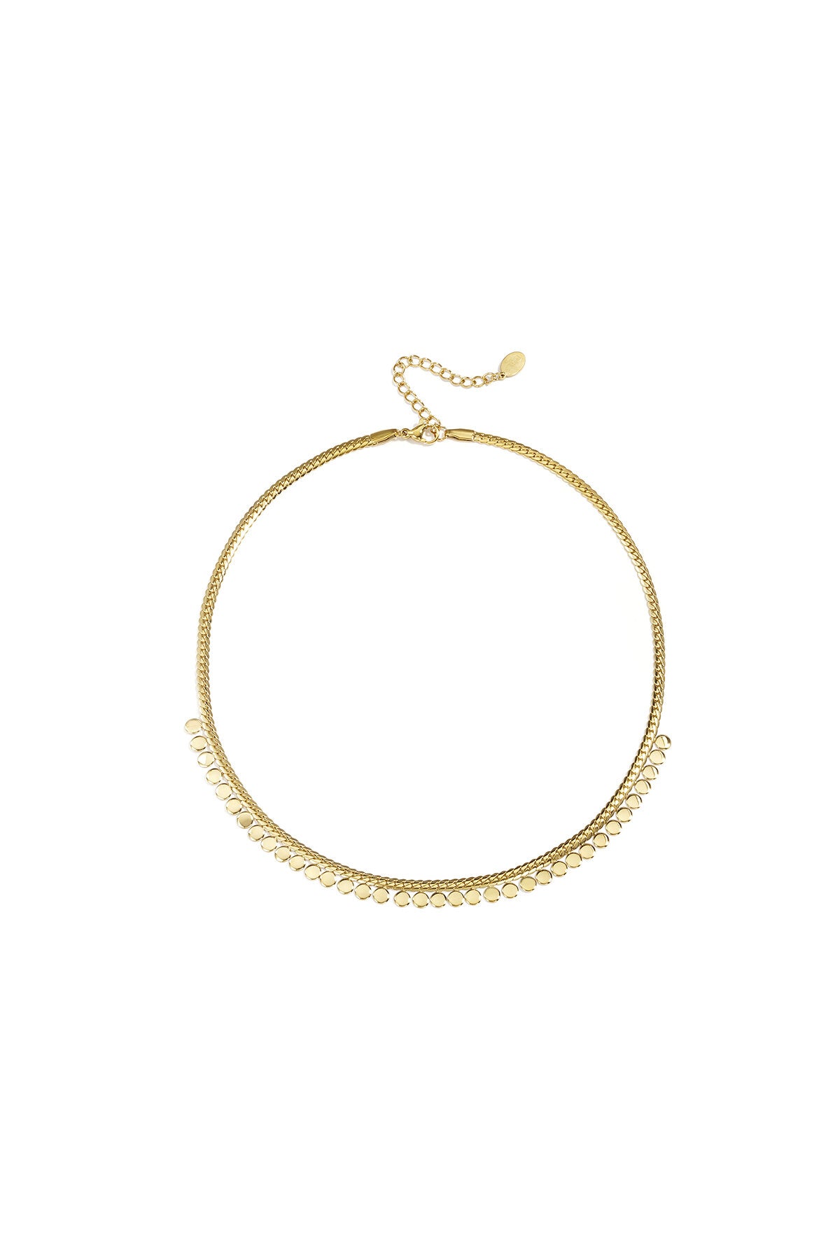 Stylish Polka Dot Chain Necklace for Everyday Elegance