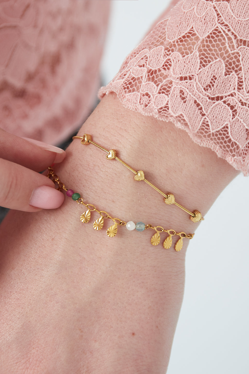Heart row Bracelet