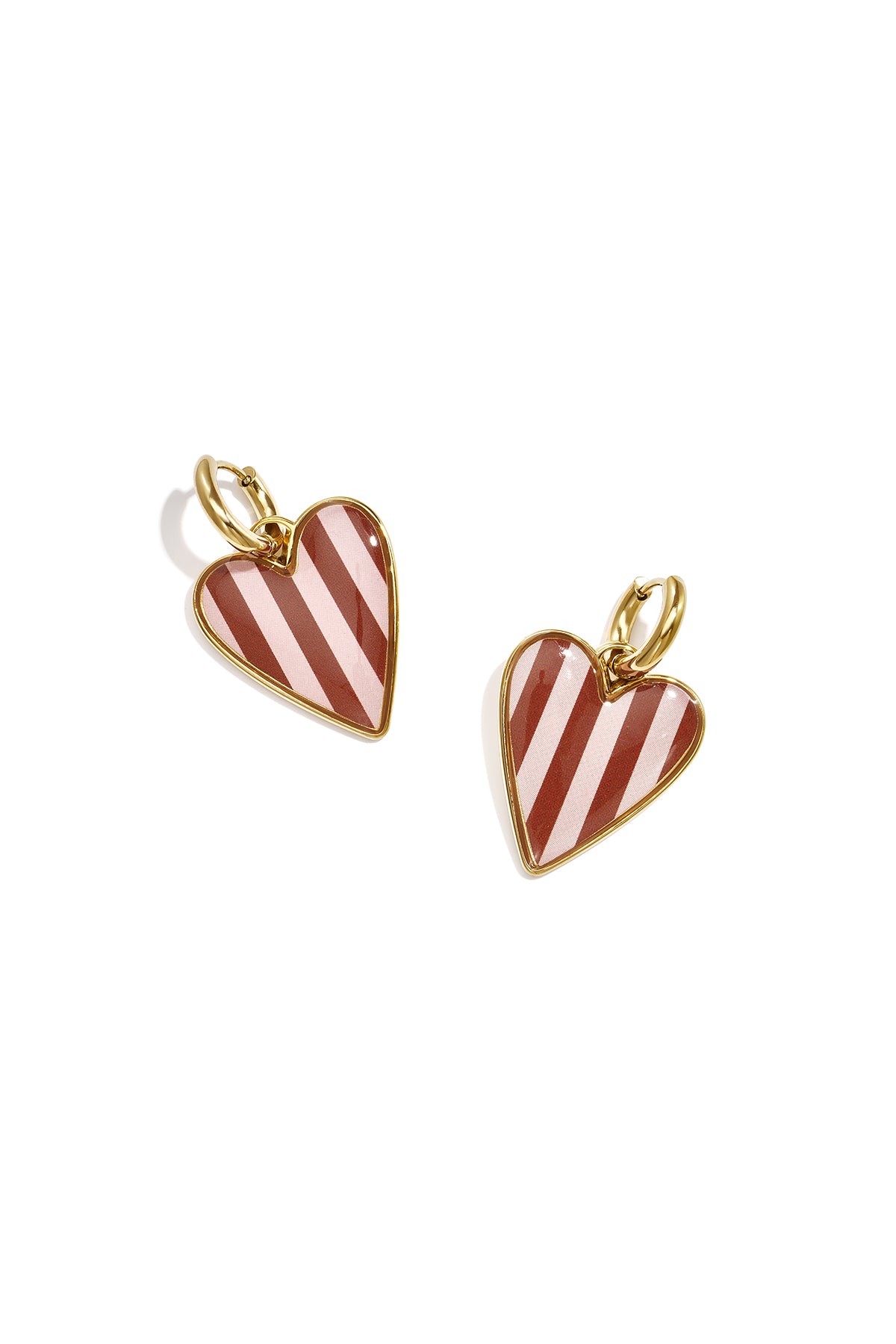 Stainless Steel Drop Earrings Heart Simple Daily Simple Series Women's jewelry