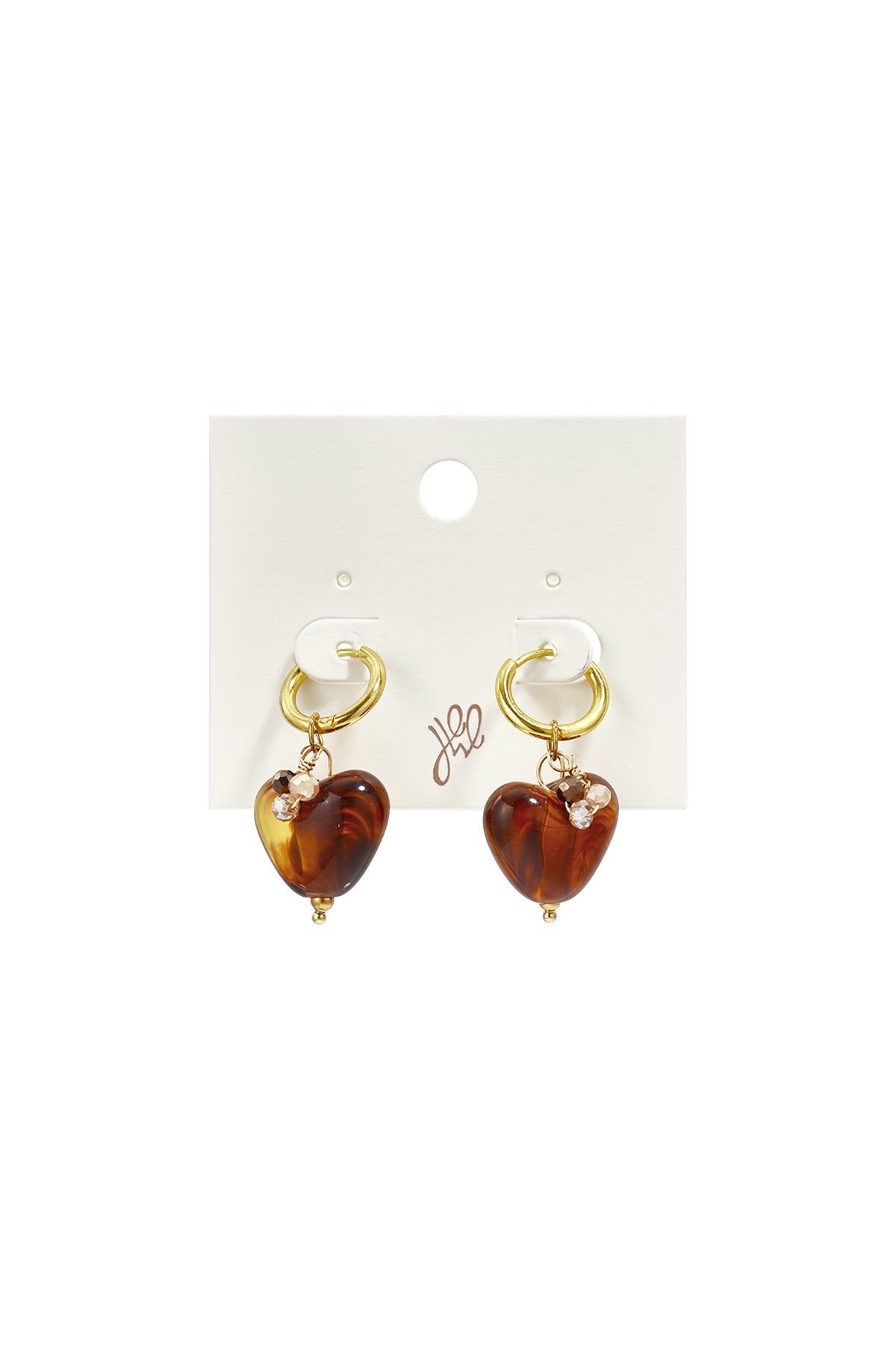 Stainless Steel Beads Earrings Heart Simple Daily Simple Series Women's jewelry