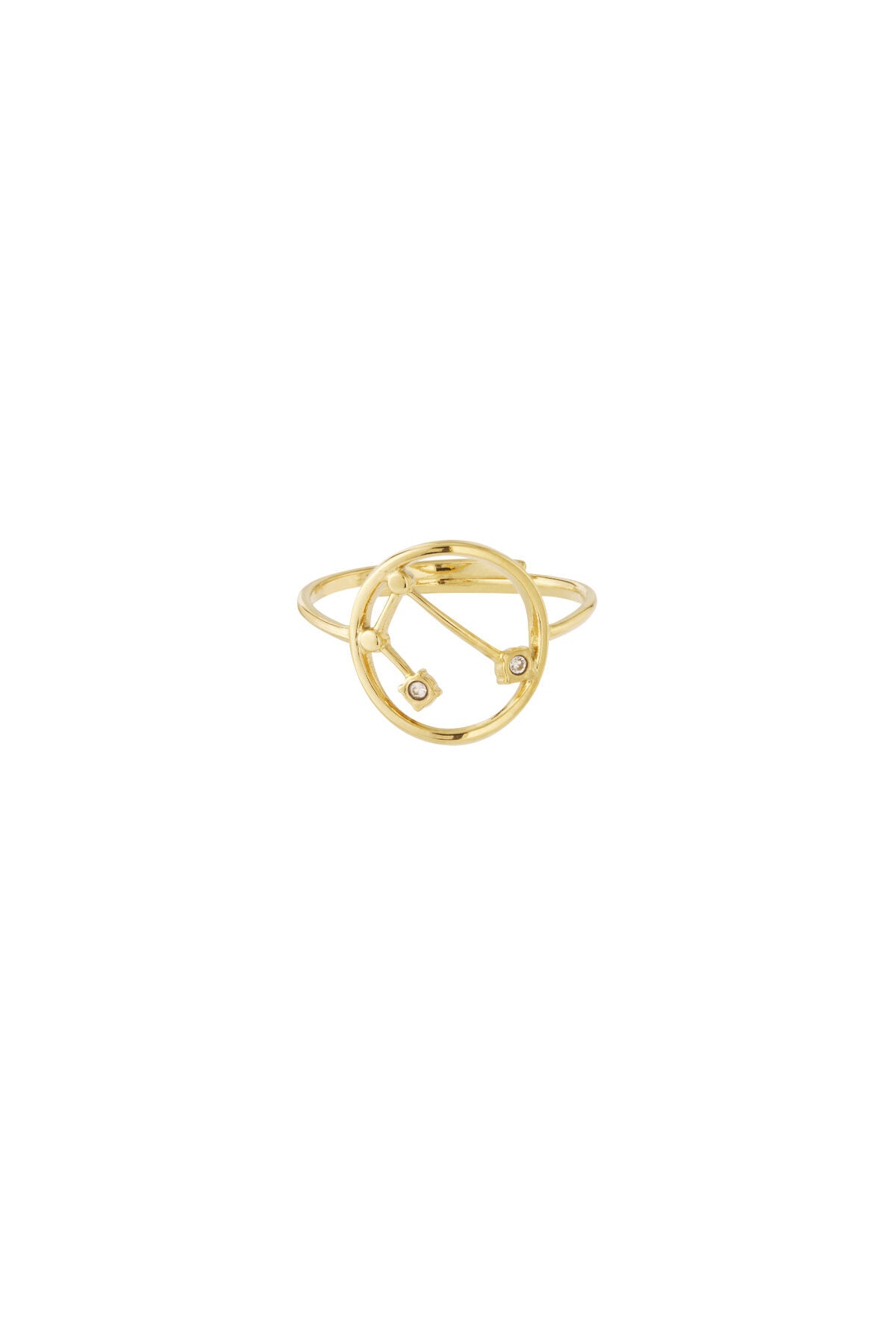14K Gold Plated Zodiac Statement Ring for Women