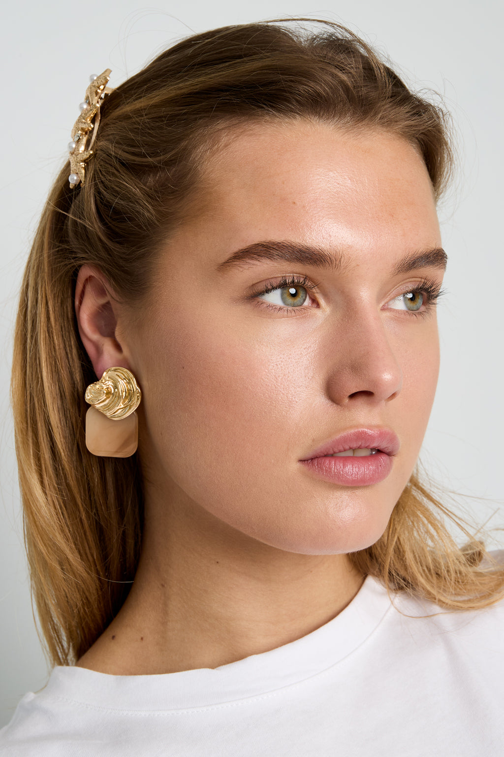 Alloy Stud Earrings Irregular Shape Simple Daily Simple Series Women's jewelry
