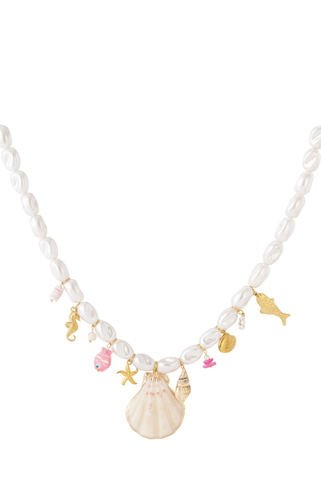 Seashelled pearls Necklace