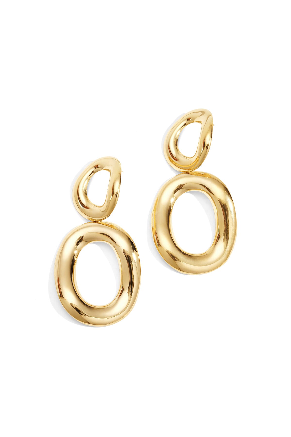 Stainless Steel Drop Earrings circle Casual Daily Simple Series Women's jewelry