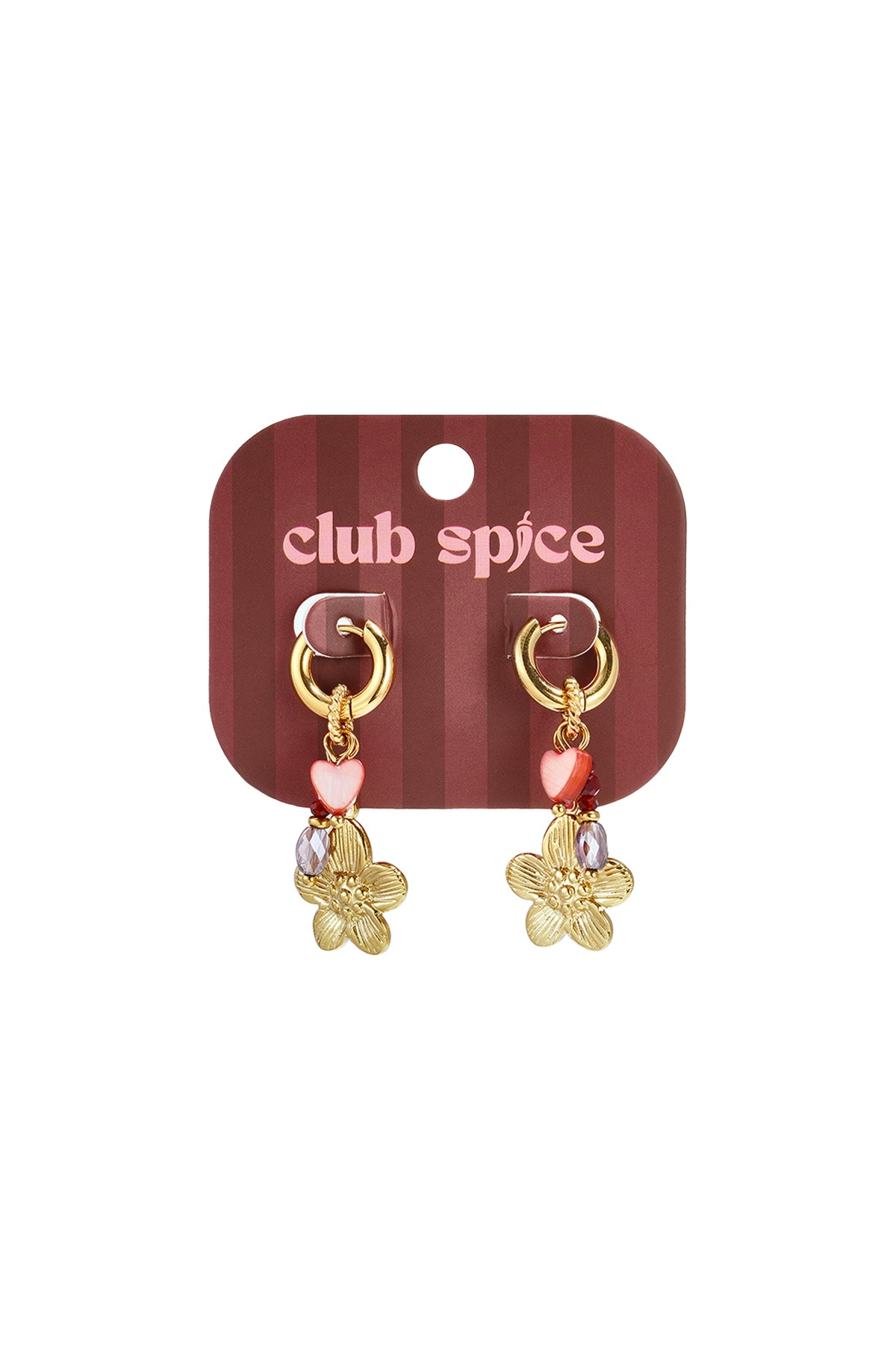 Stainless Steel Drop Earrings Flower Simple Daily Simple Series Women's jewelry