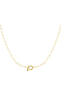 Stylish Gold Color Stainless Steel Chain Necklace
