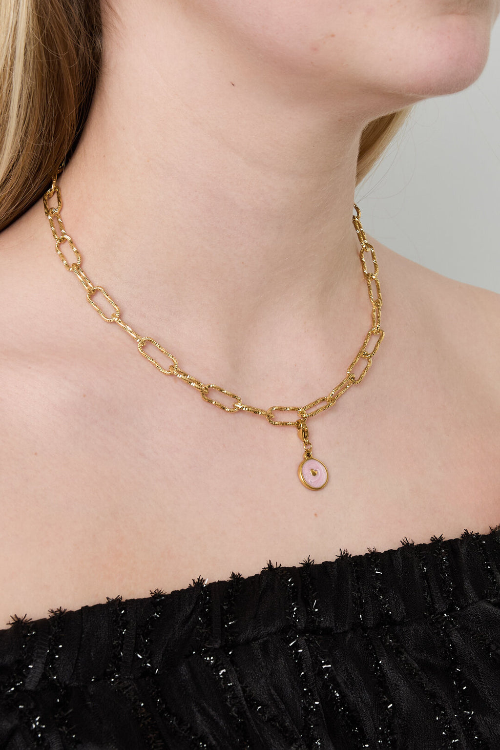 Elegant Stainless Steel Short Necklace