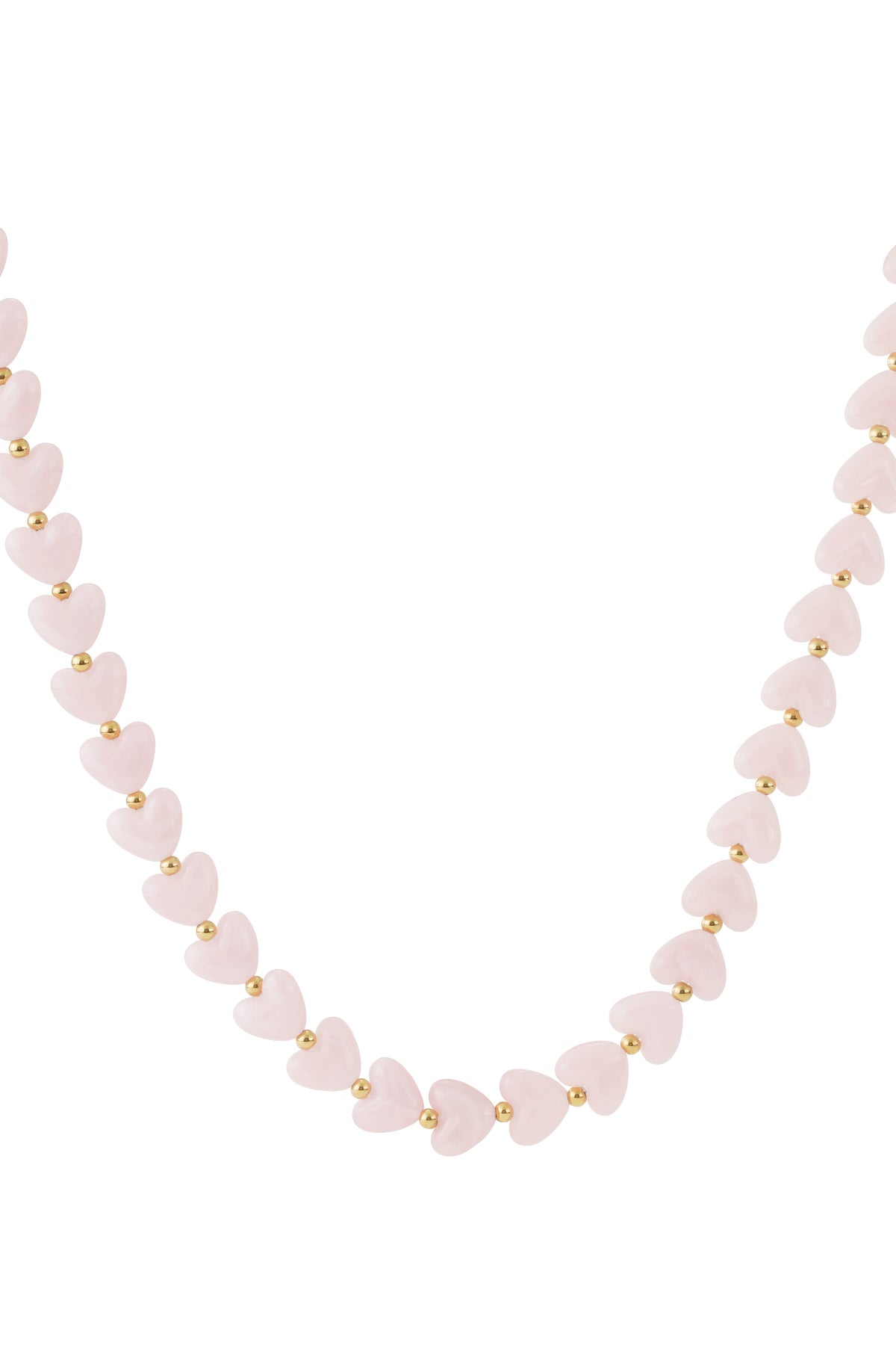 Pearl Necklace Heart made of Acrylic, 37 to 45 cm