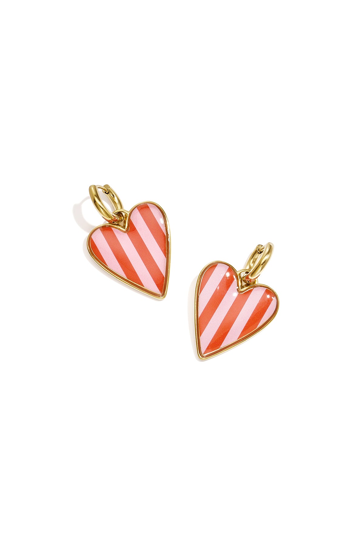 Stainless Steel Drop Earrings Heart Simple Daily Simple Series Women's jewelry