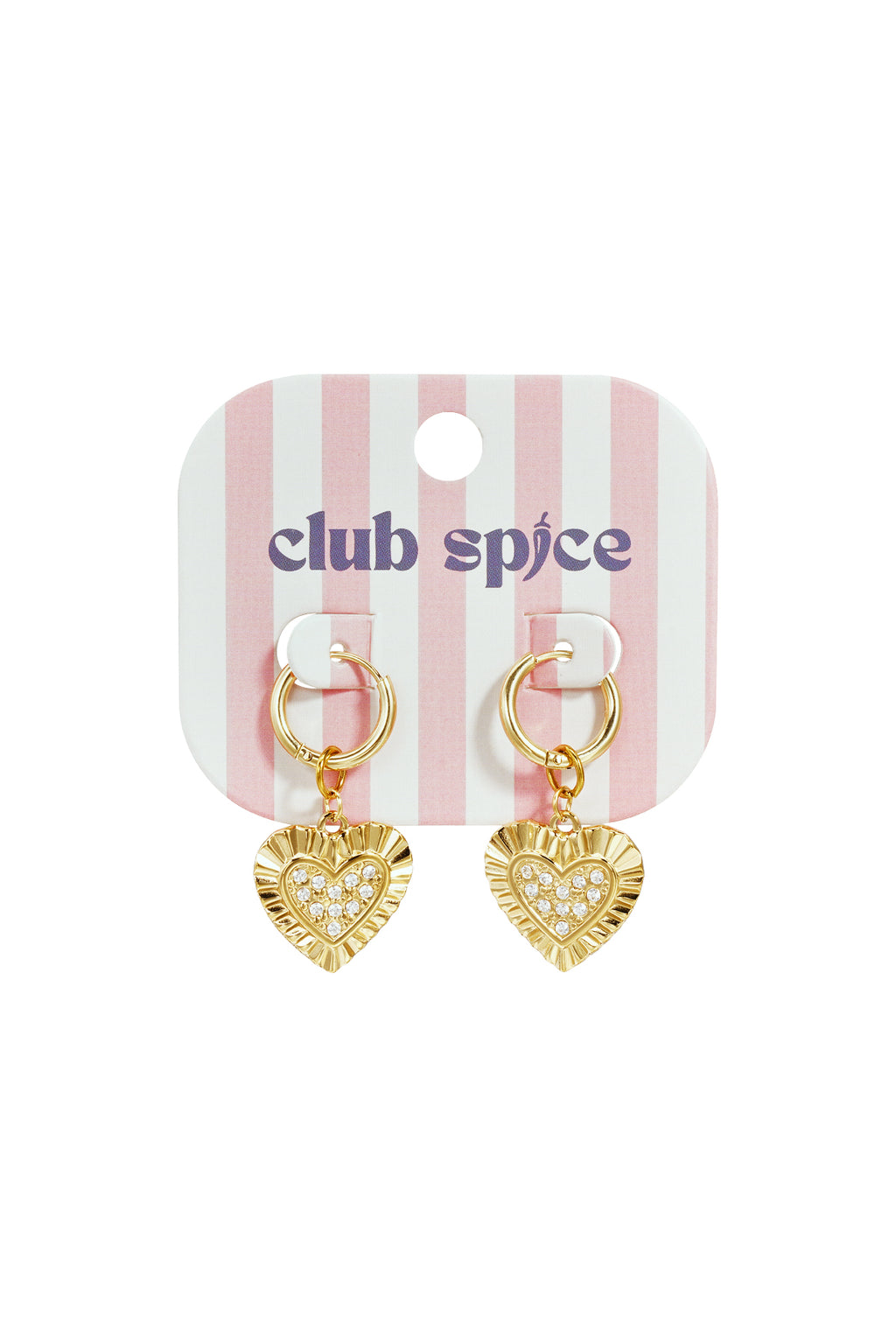 Earrings with radiant hearts