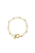 Bracelet with front clasp and long links