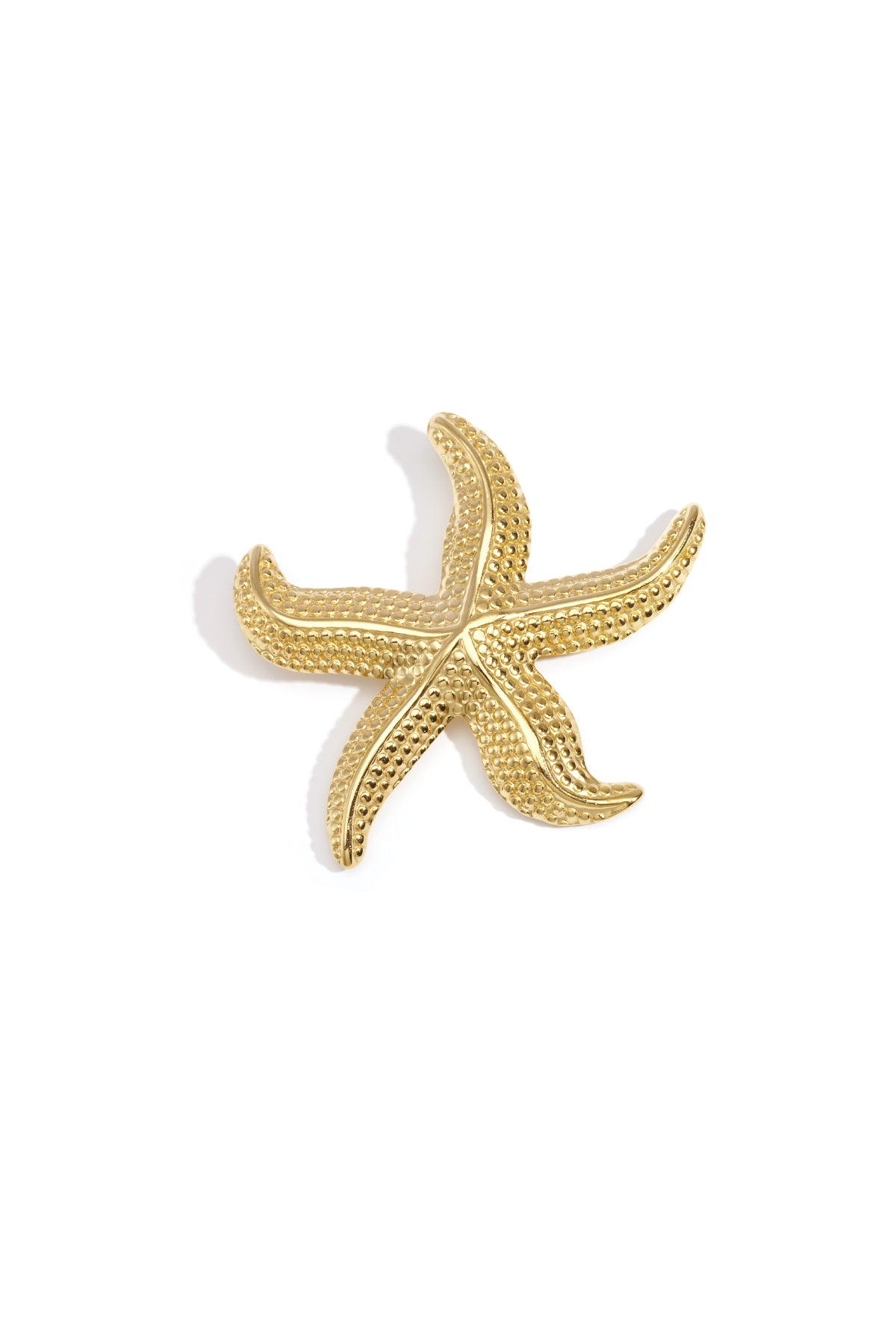 Starfish Brooch – Gold-Plated Steel