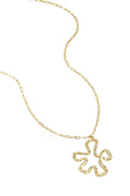 Elegant Stainless Steel Coral Pendant Necklace