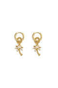 Stainless Steel Drop Earrings Plant Simple Daily Simple Series Women's jewelry