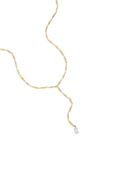 Necklace with hanging Rhinestone