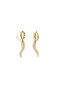 Stainless Steel Drop Earrings Snake Simple Daily Simple Series Women's jewelry