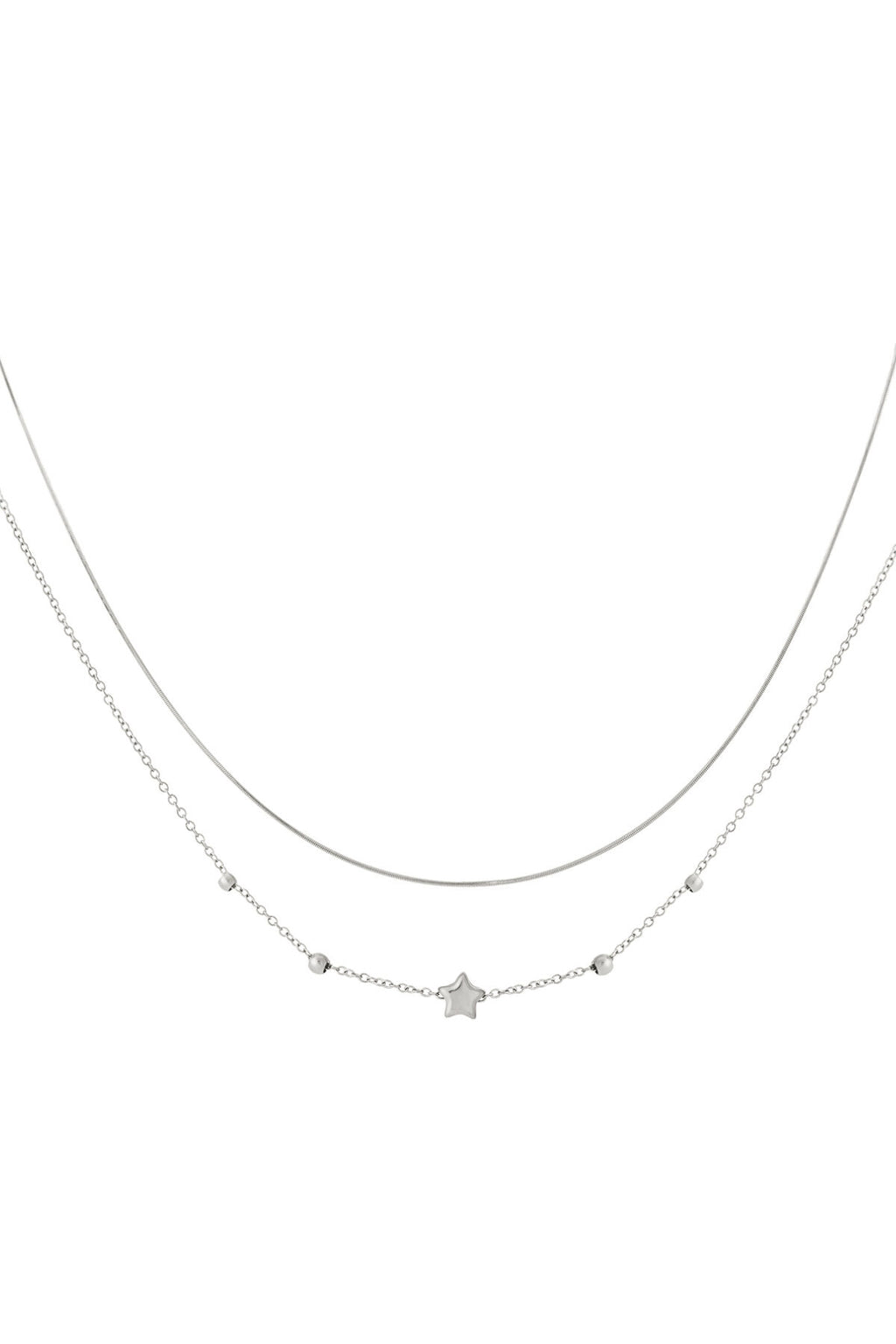 Double Layered Star Necklace