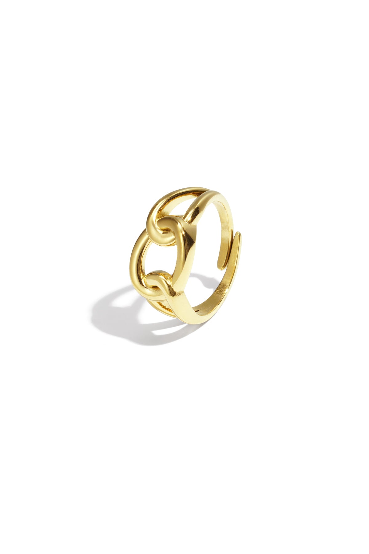 Irregular Shape Minimalist Ring – Gold-Plated Steel